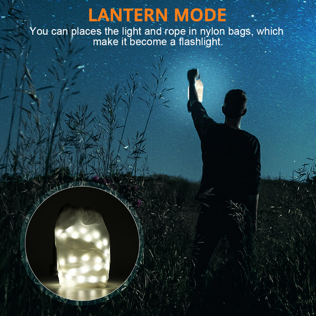 LumenBasic Camping LED Light Strip for Outdoors Actvities Hiking
